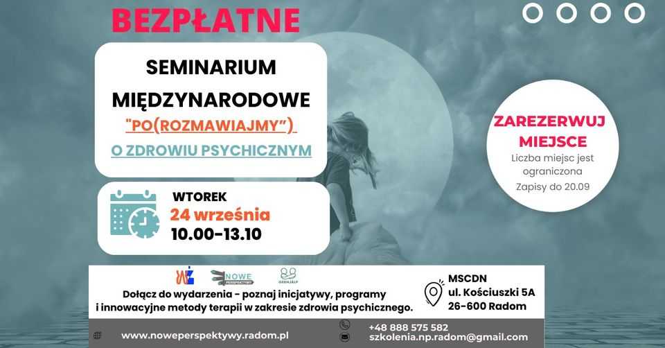 Seminarium międzynarodowe Porozmawiajmy o zdrowiu psychicznym. Psycholog Radom. Klaudia Mazur Psycholog. Neuropsycholog Radom. Diagnoza psychologiczna neuropsychologiczna. Diagnoza ADHD osób dorosłych. DIVA 5. Badanie pamięci.